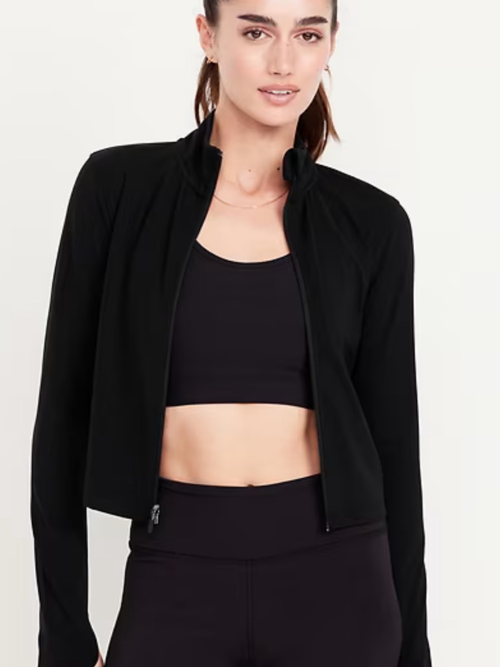 Old navy Powersoft cropped zip up